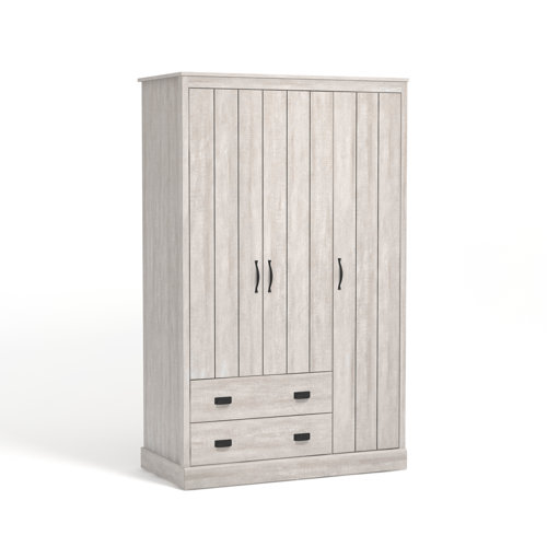 Marlow Home Co. Eton 3 Door Manufactured Wood Wardrobe & Reviews